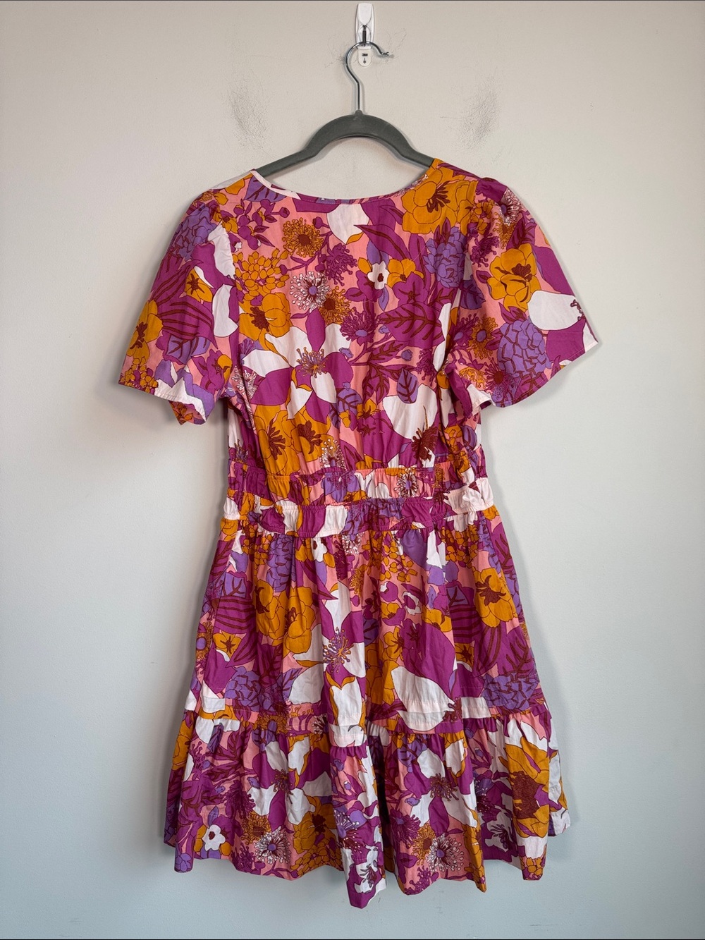 Anthropologie Somerset Mini Dress in Pink / Orange Floral - M - Picture 5 of 6